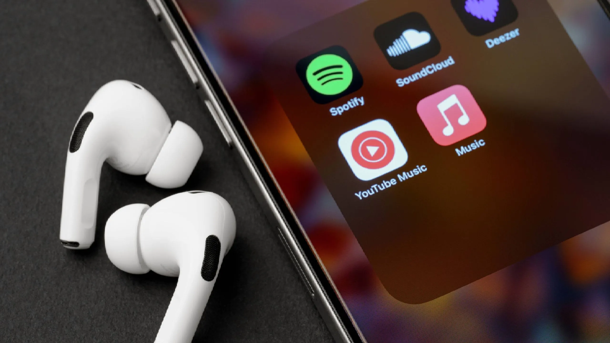 Ilustrasi AirPods Ultra dengan kamera inframerah dan chip H3 Apple
