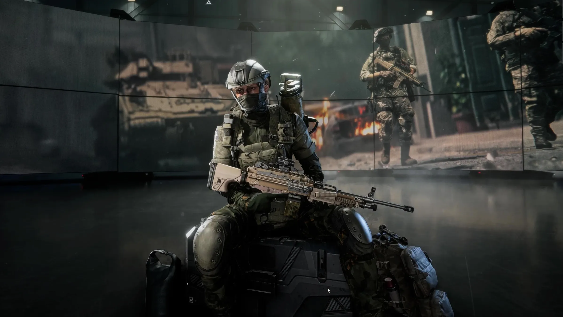 Tampilan antarmuka kustomisasi prajurit dan pemilihan faksi di dalam game Battlefield 6