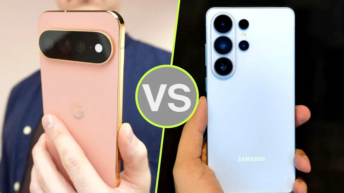 Perbandingan desain dan layar antara Google Pixel 11 Pro XL dan Samsung Galaxy S26 Ultra