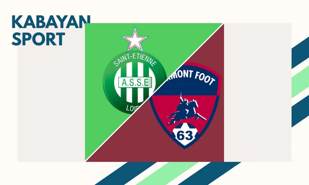 Ilustrasi pertandingan Saint-Etienne vs Clermont Foot di Ligue 2 di Stade Geoffroy Guichard